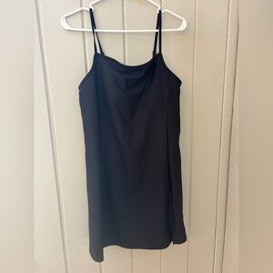 Old Navy Active Black Powersoft athletic dress built-in shorts bra women’s L gym